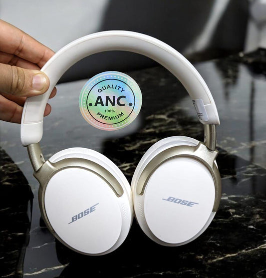 Premium Wireless Noise-Cancelling Headphones - White