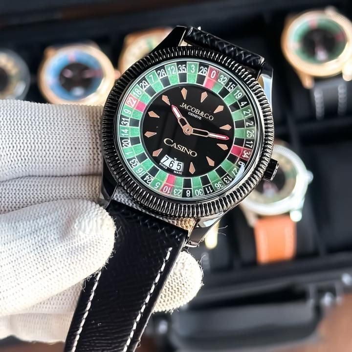 Luxury Casino-Inspired Men’s Watch | 45.5mm Dial | Premium Design | Quartz Movement