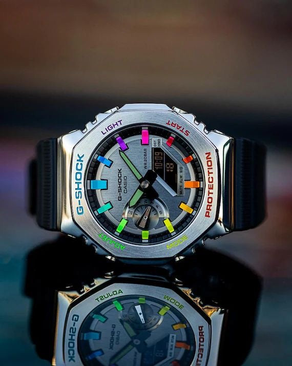 Premium Digital Sports Watch – SILVER & Black Edition