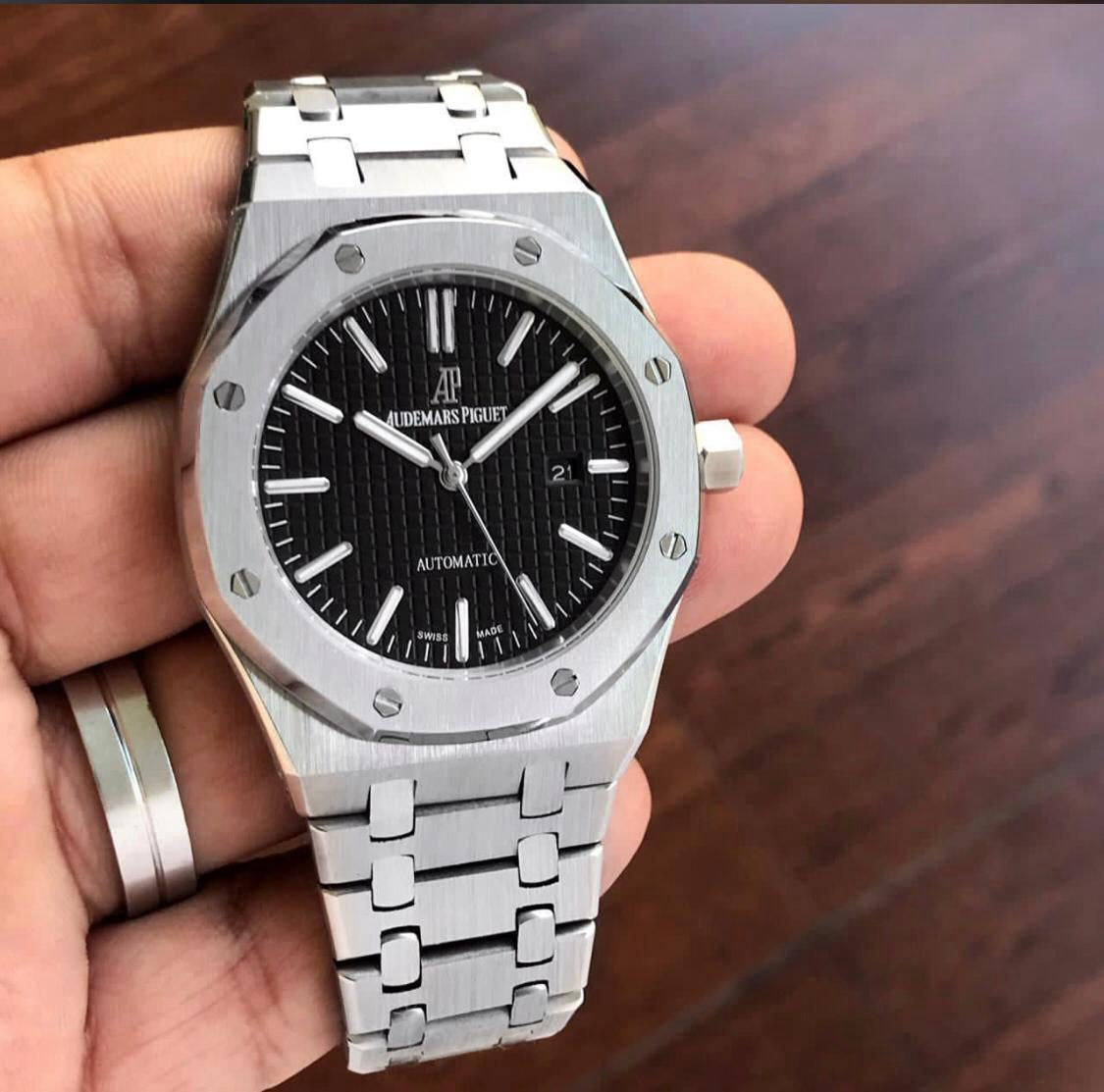 Experience the epitome of style with this desirable steel luxury watch