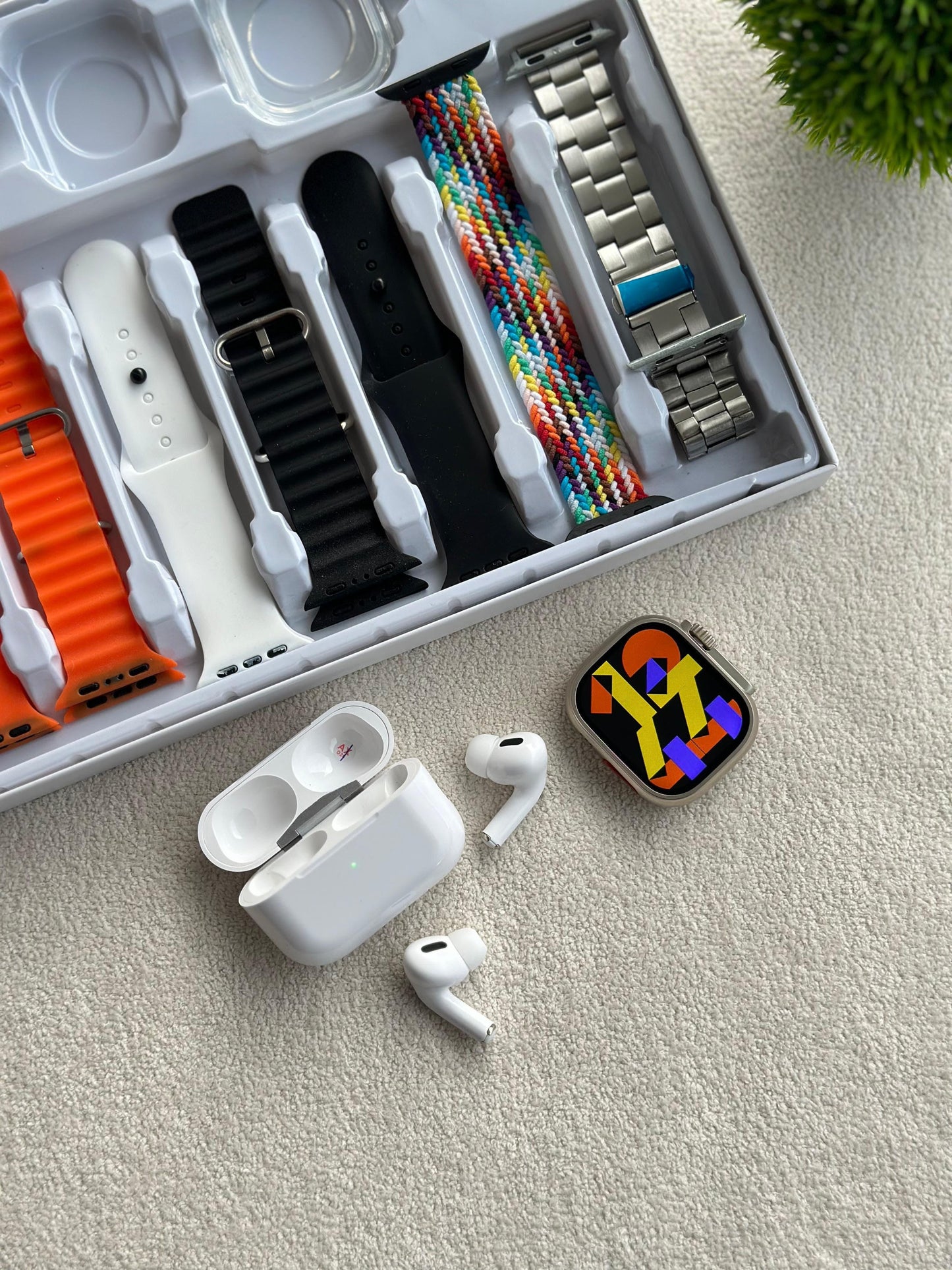 Smartwatch 10in 1set - i20 Ultra Max Suit Combo