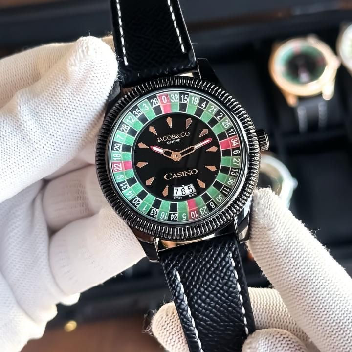 Luxury Casino-Inspired Men’s Watch | 45.5mm Dial | Premium Design | Quartz Movement