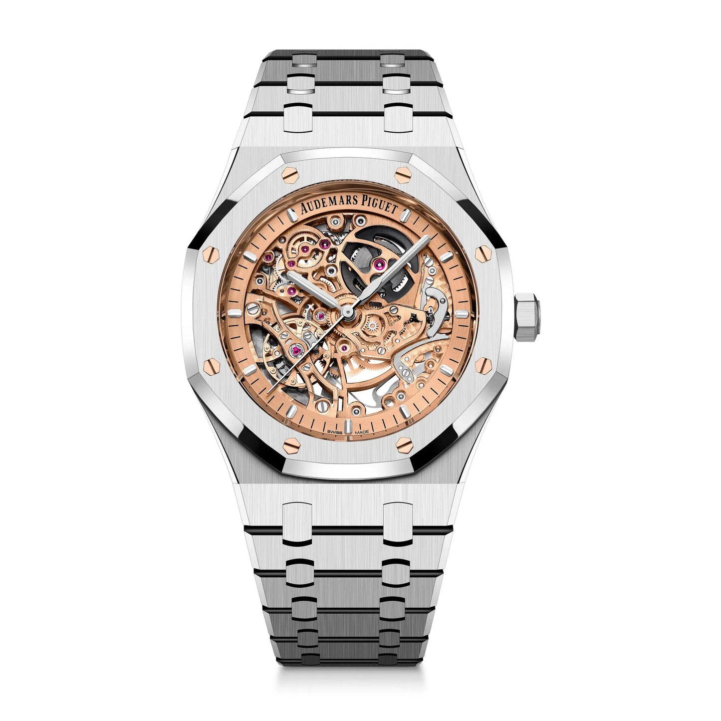 Experience rugged elegance with this stunning stainless steel timepiece