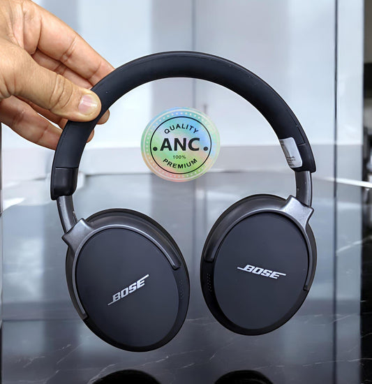 Premium Wireless Noise-Cancelling Headphones - Black