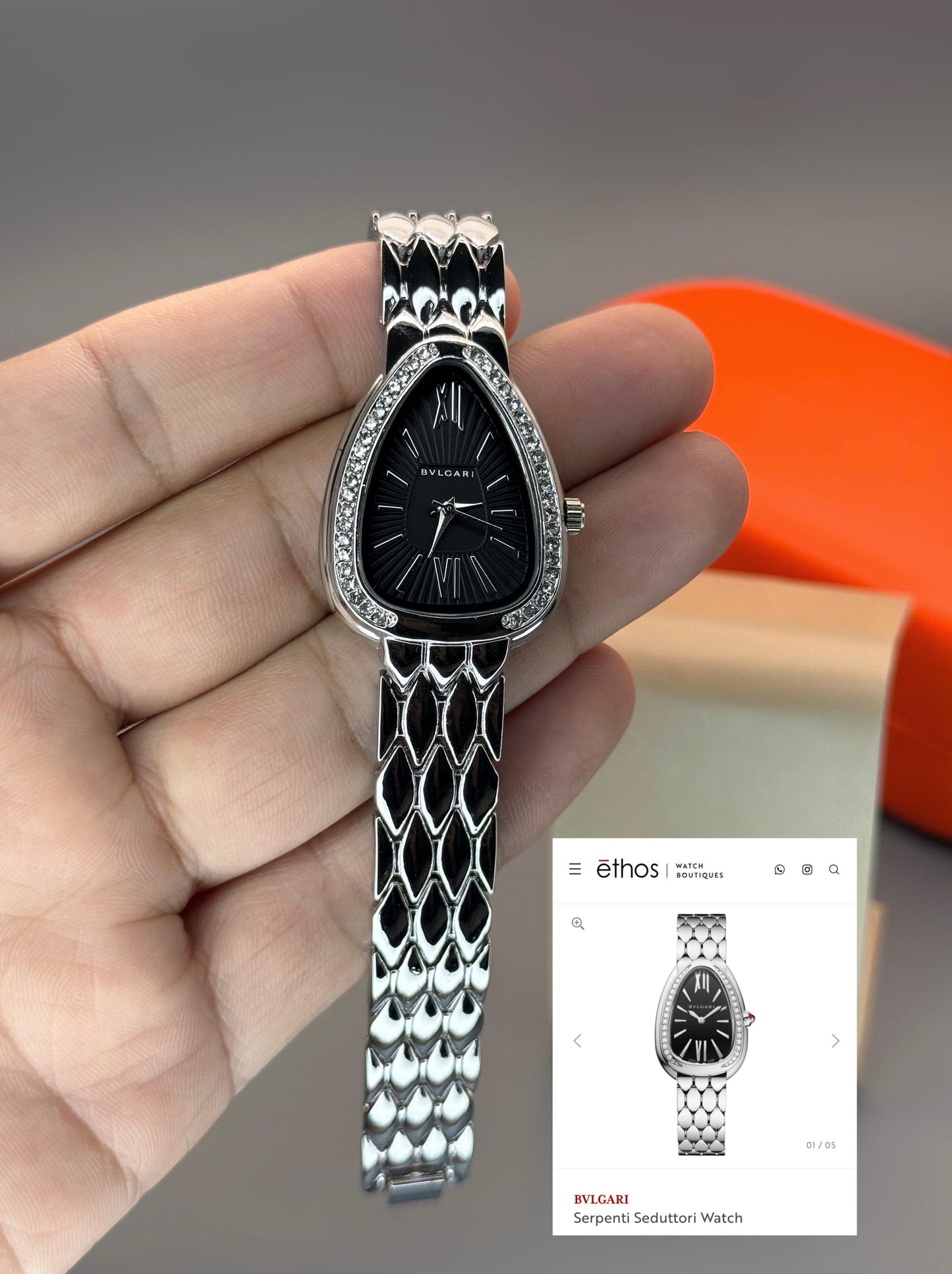 Elegant Oval Dial and Quartz movement Ladies Watch