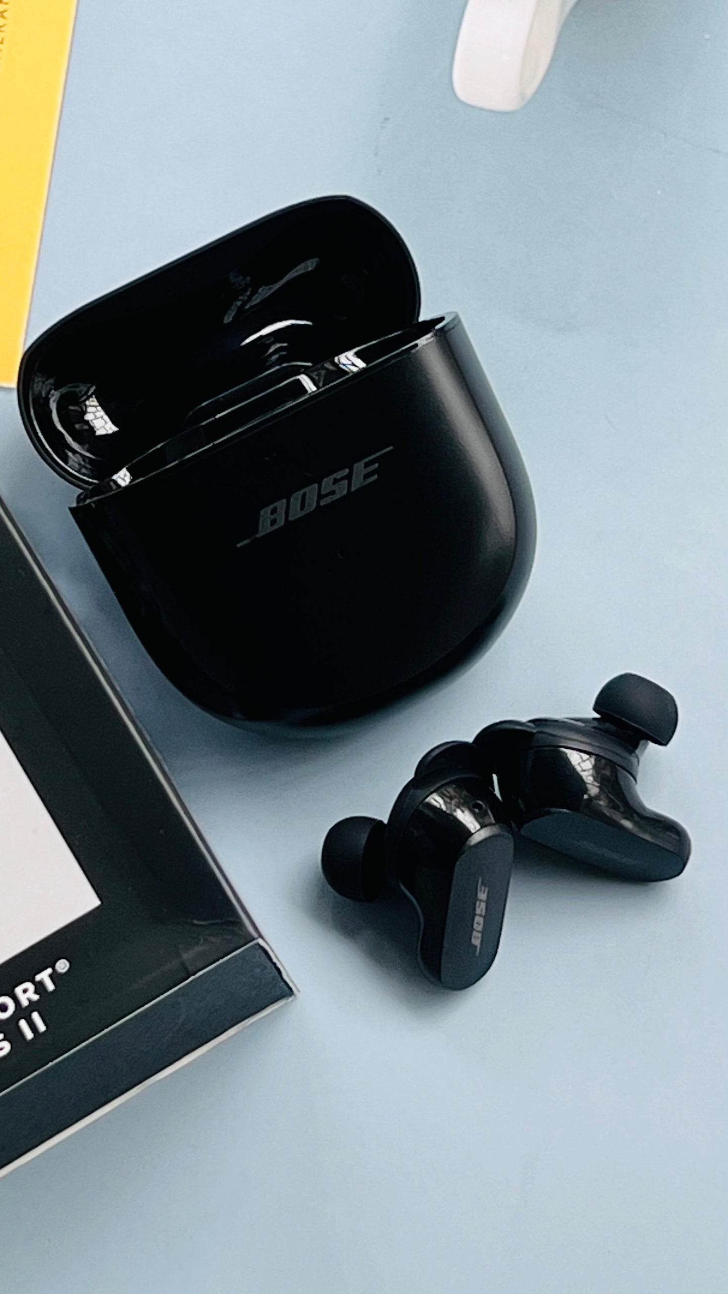 Experience exceptional sound quality with these earbuds.