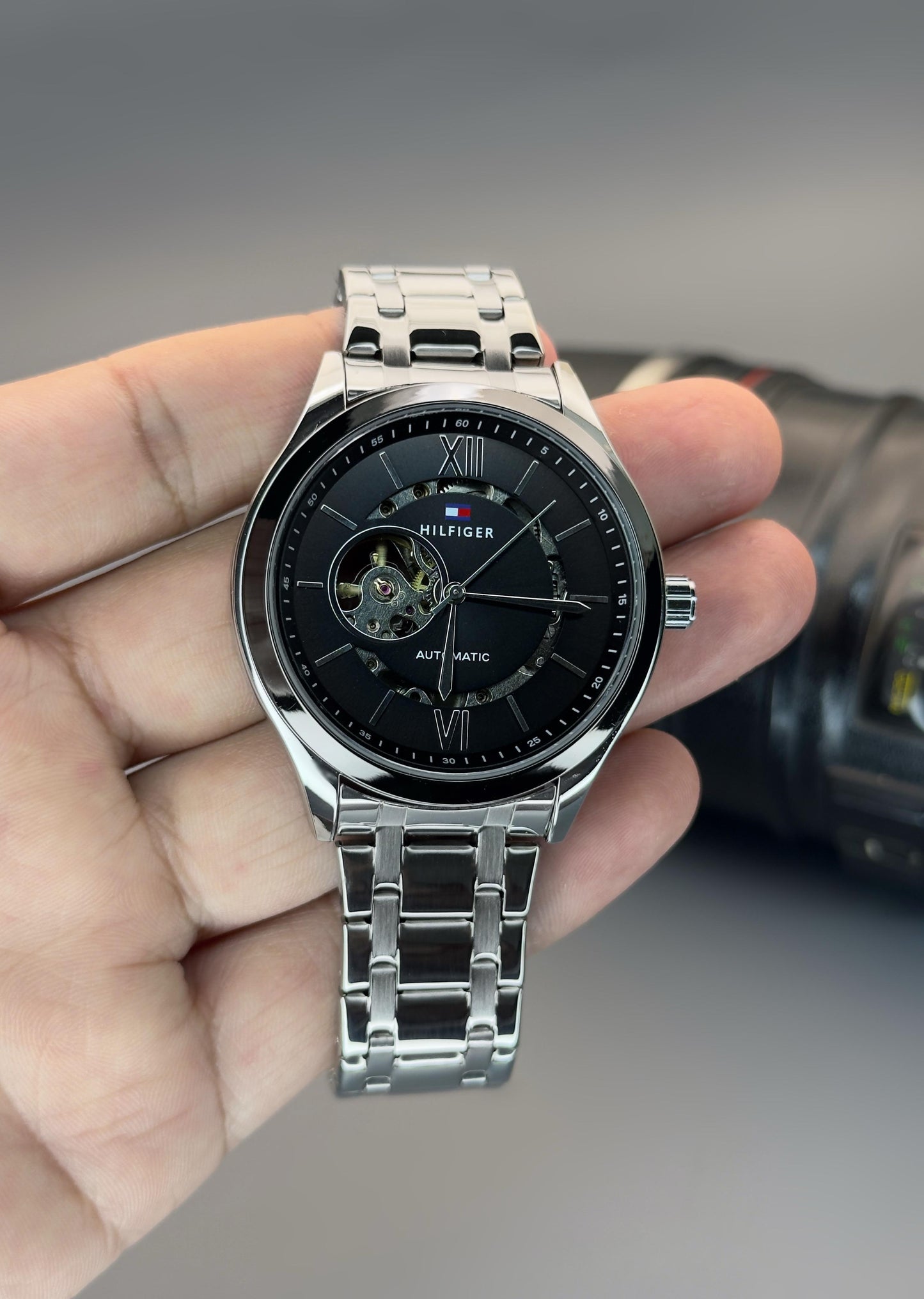 Exclusive Automatic Watch with Open Back Design