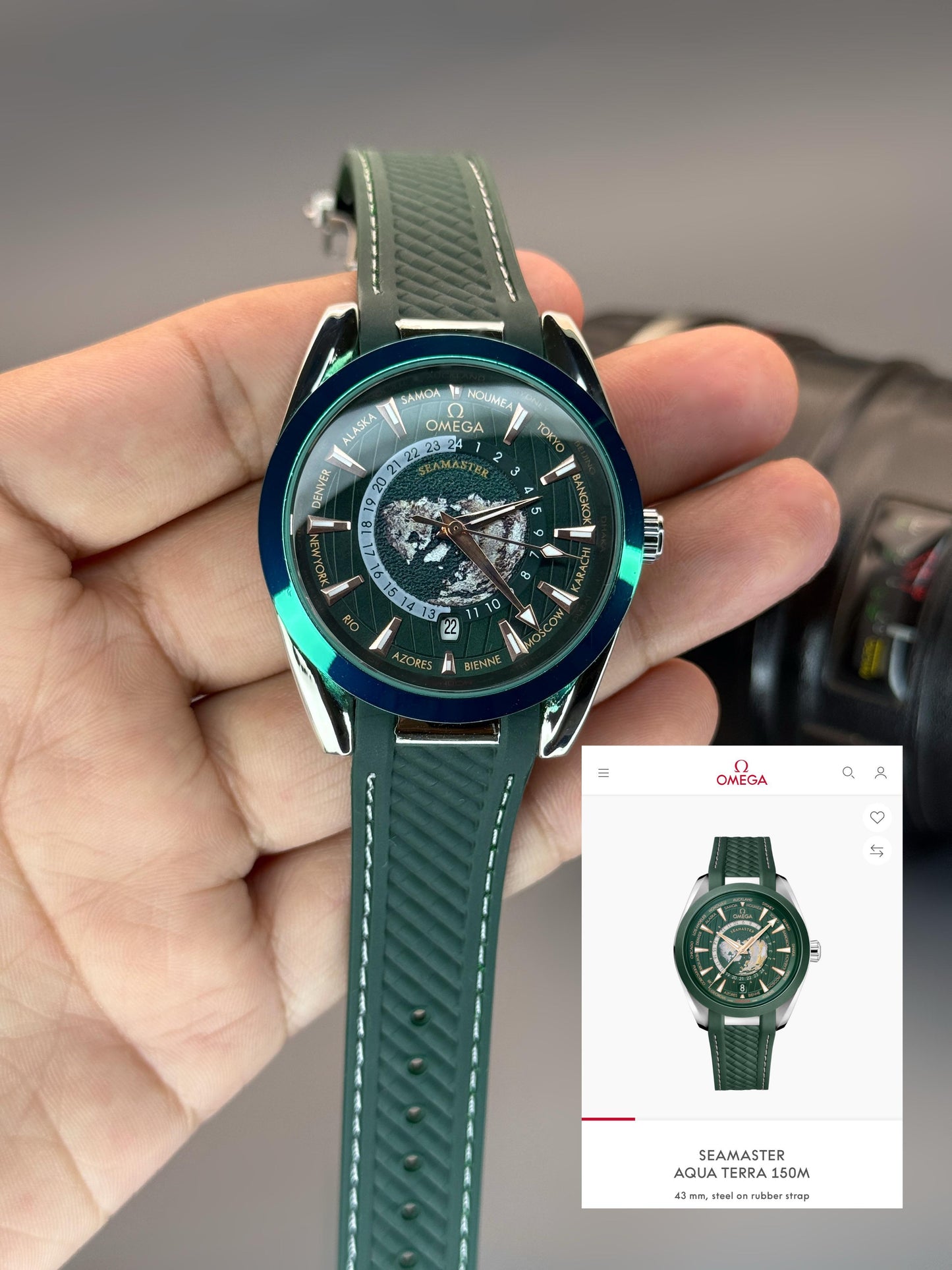 Premium watch with automatic Aqua Terra movement