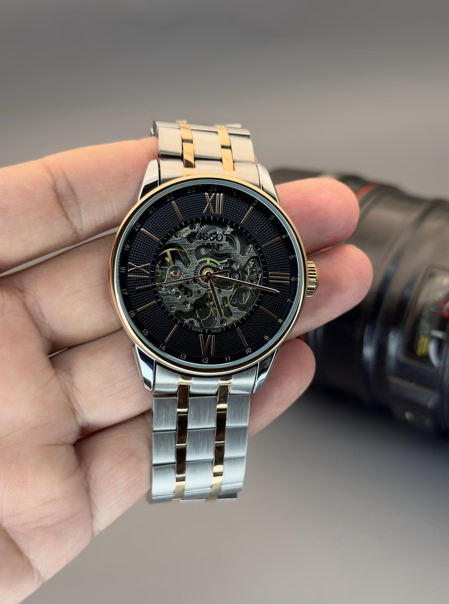 Luxury Automatic Open Heart Watch for Men