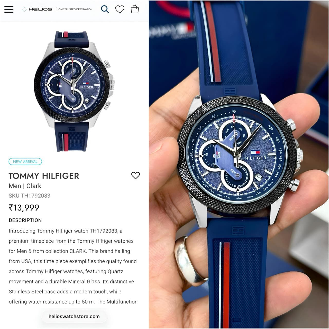Analogue Quartz Watch – Inspired Quality BLUE Edition