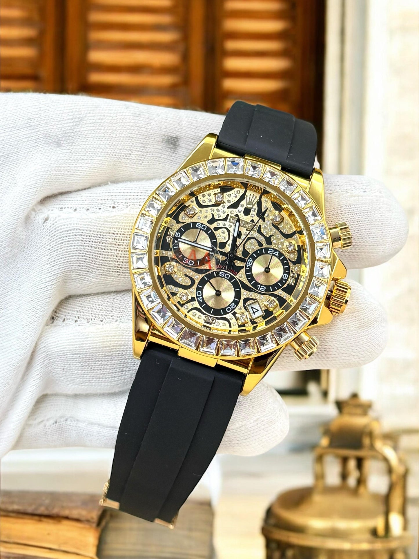 Elevate your style with this stunning men's diamond watch