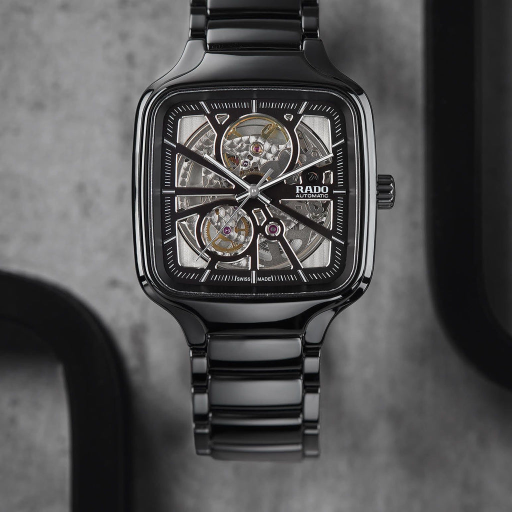 Exclusive Automatic Open Heart Watch – All Black Ceramic Edition