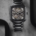 Exclusive Automatic Open Heart Watch – All Black Ceramic Edition