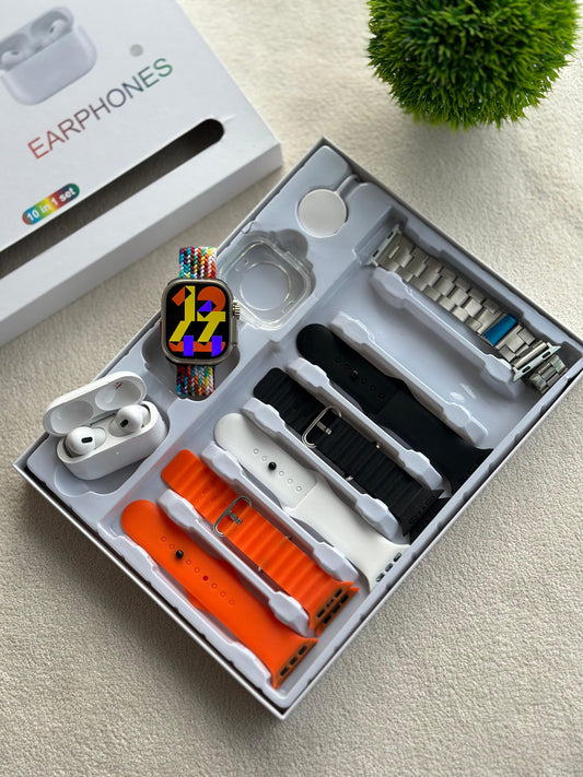 Smartwatch 10in 1set - i20 Ultra Max Suit Combo