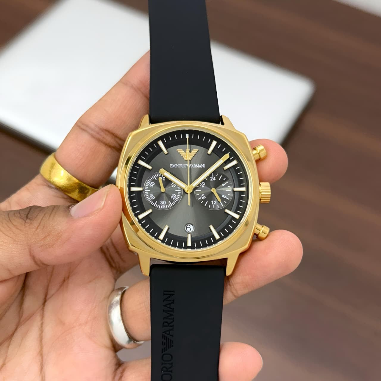 Gold Black Chronograph – inspired quality edition