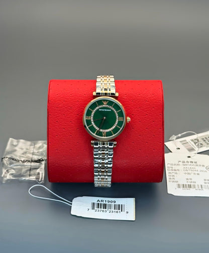Luxury Ladies Watch – Premium 7A Quality | Green Dial Edition