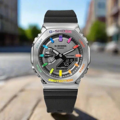 Premium Digital Sports Watch – SILVER & Black Edition