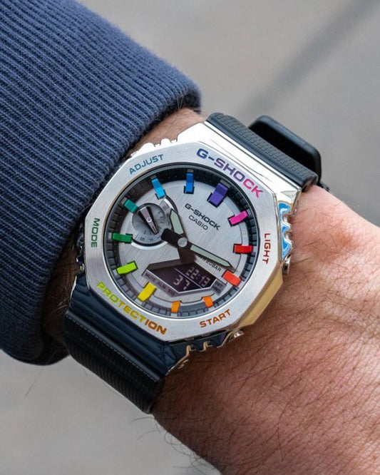 Premium Digital Sports Watch – SILVER & Black Edition