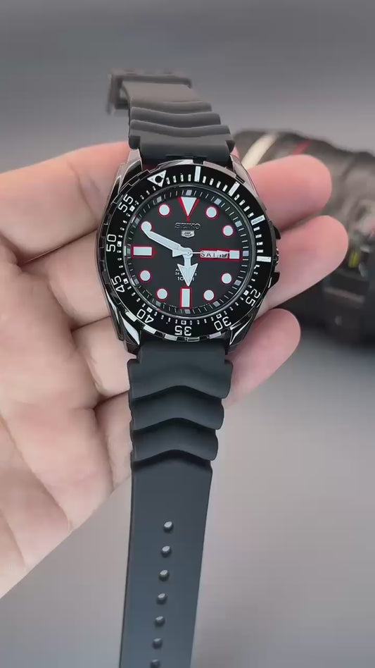 Premium Black Sports Style Analog Watch