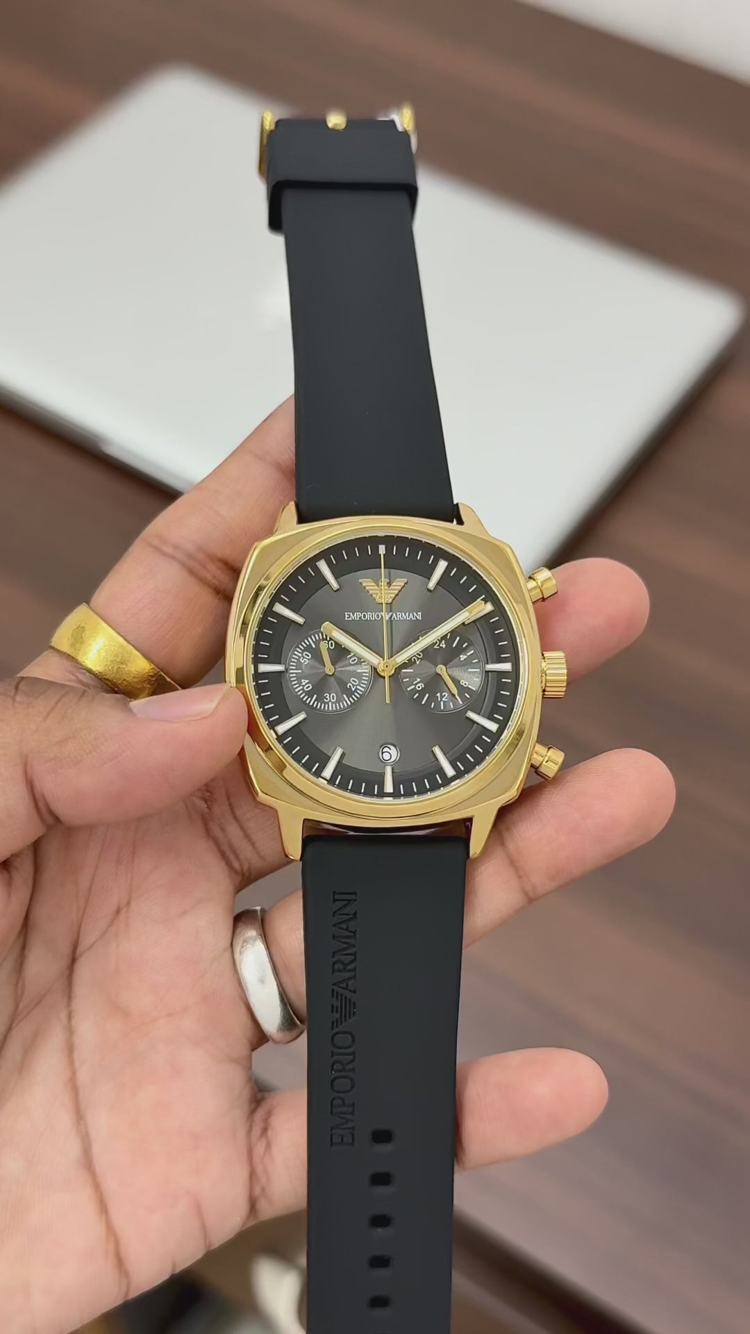 Gold Black Chronograph – inspired quality edition