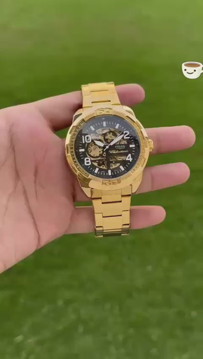 Classic Skeleton Premium Men’ Watch Collection - GOLD