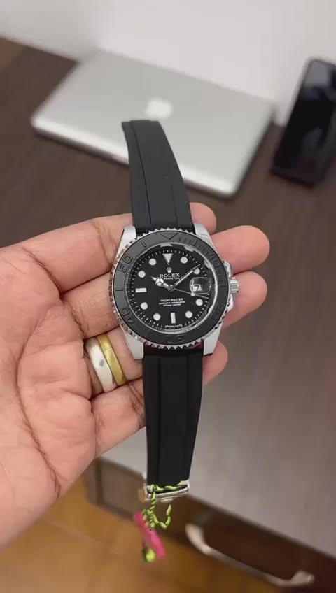 Men's Quartz Watch - Yacht Master Style - Black Combination
