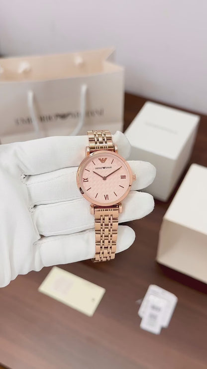 Elegant Round Dial and Quartz movement Ladies Watch