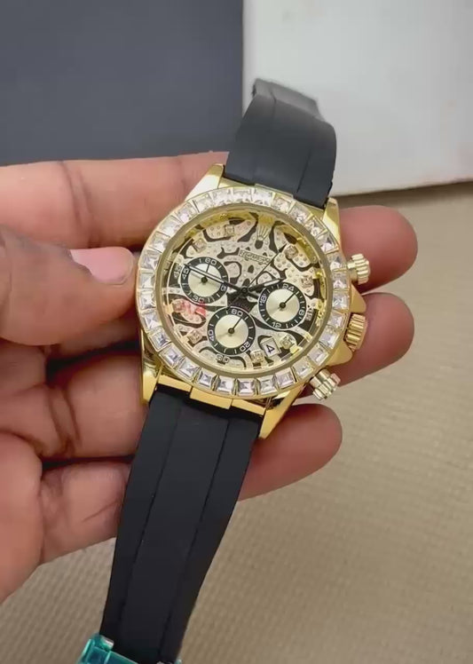 Elevate your style with this stunning men's diamond watch